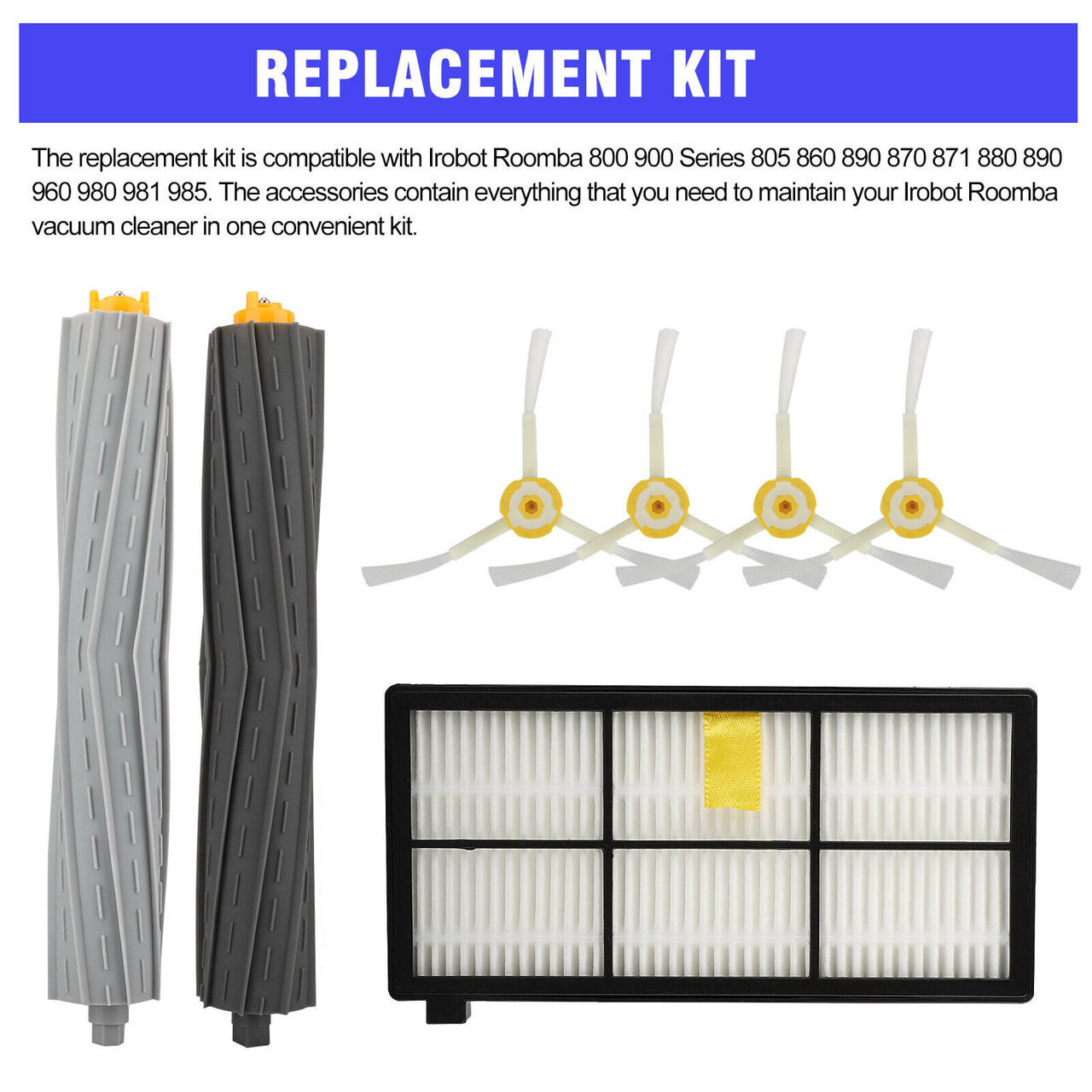 Roller kit for Roomba 800 - 900 robot