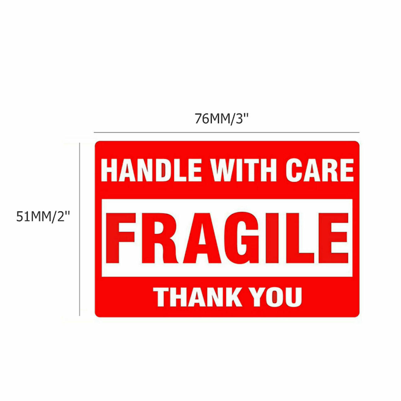 Fragile Mail Fragile Stickers 1 Roll 500 2x3 Fragile Label Sticker Handle With Care ...