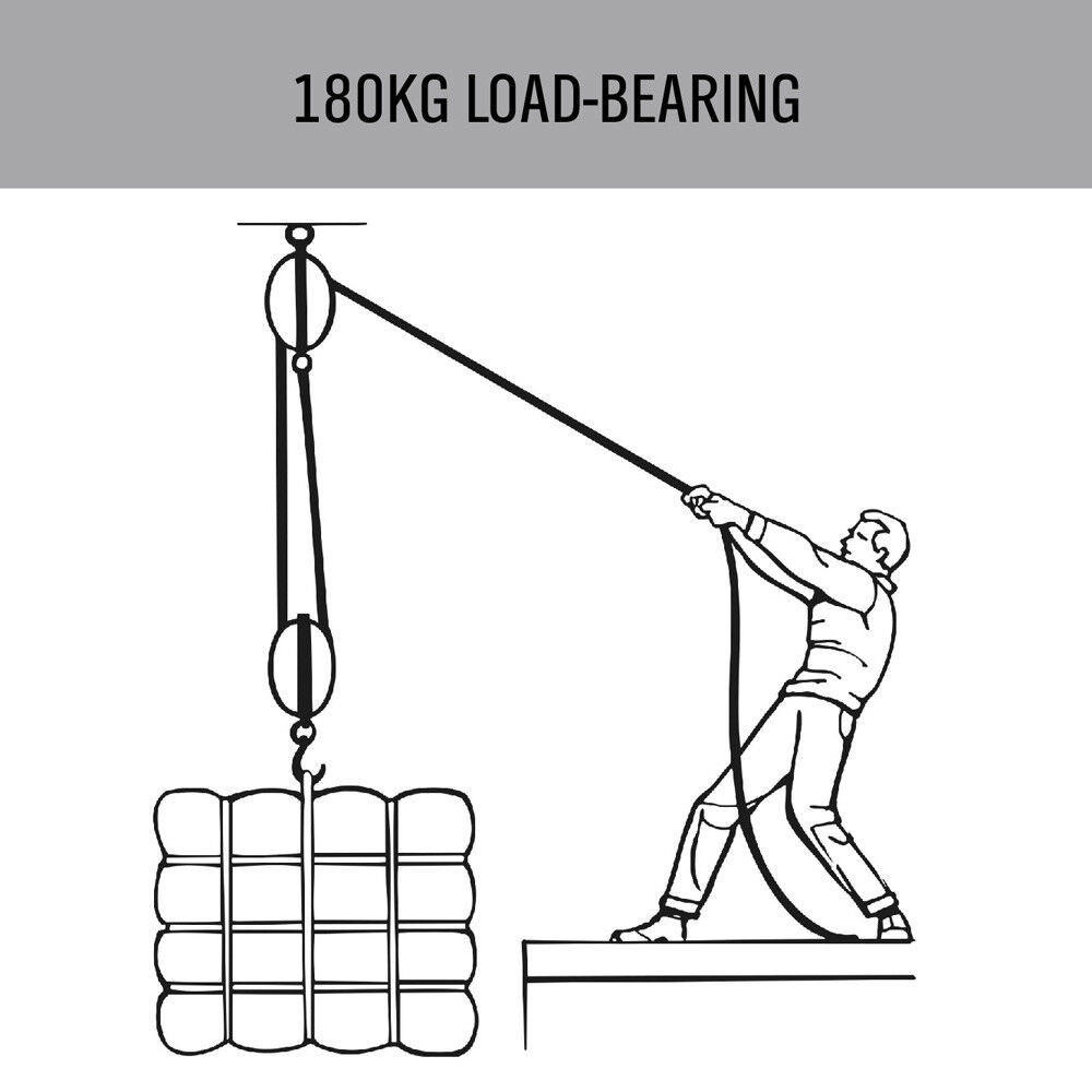 Crosby Hoists, Winches & Rigging 2 Ton Poly Rope Hoist Pulley Block ...