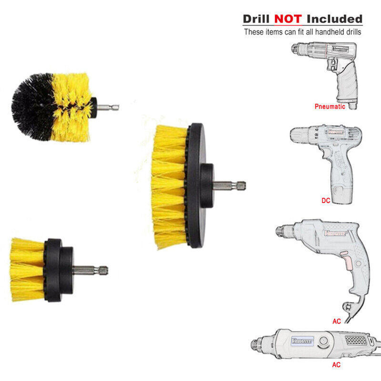 Nylon Electric Drill Brush, Drills Cleaning Brushes