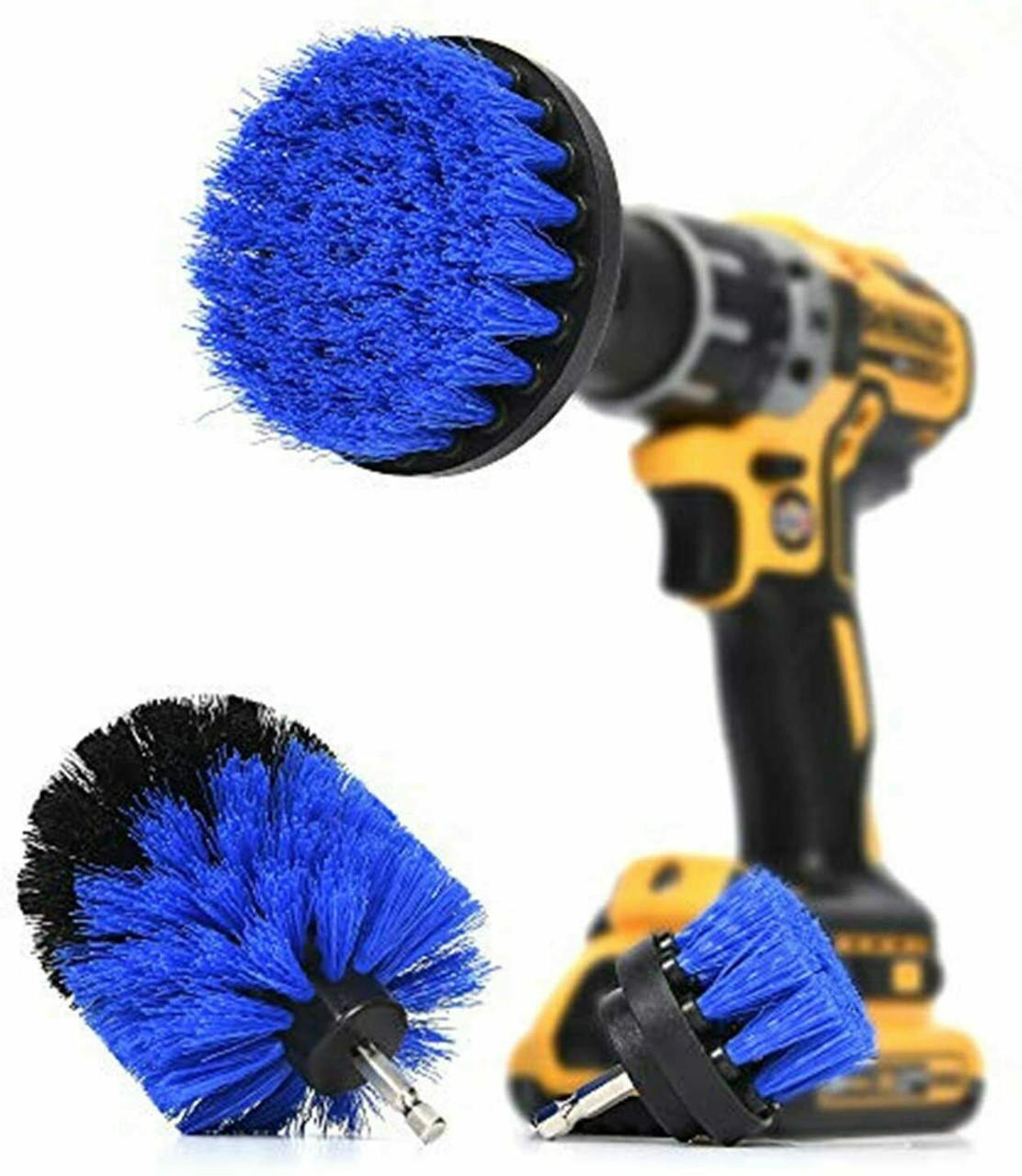 3Pcs Electric Scrubber Drill Bit Accessories Carpet Tile Grout