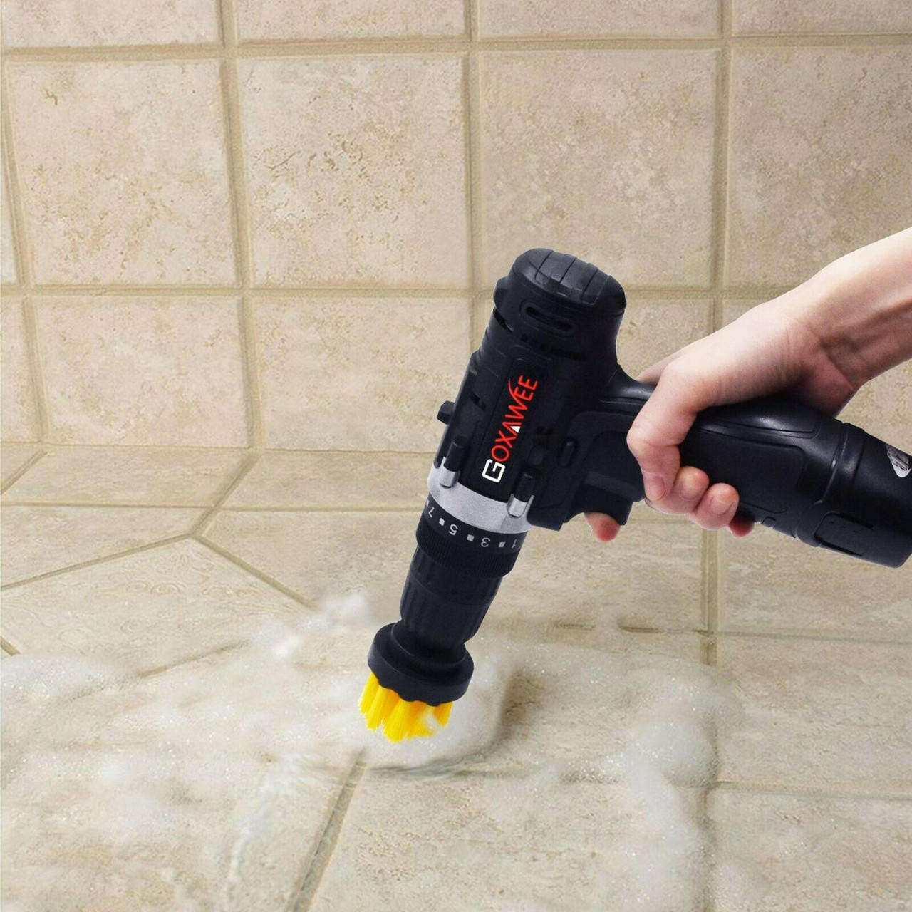 2/3.5/4 Inch Electric Drill Brush Drill Grout Power Scrubber Turbo Cleaning  BrushBathroom Kitchen Cleaning Brush Electric Scrubber Scrub Bit