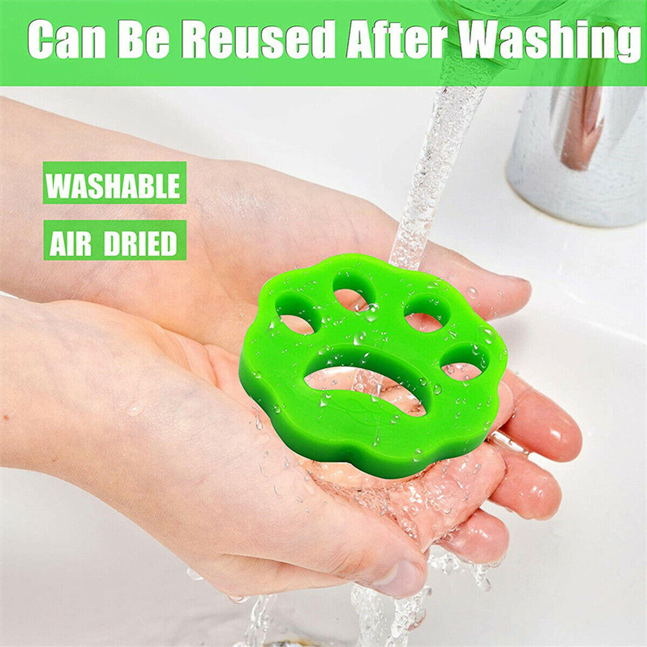 2/4PCS Pet Hair Remover Washing Machine Dryer Hair Catcher Reusable Cat Dog  Fur Clothing Bedding Lint Hair Remover for Laundry
