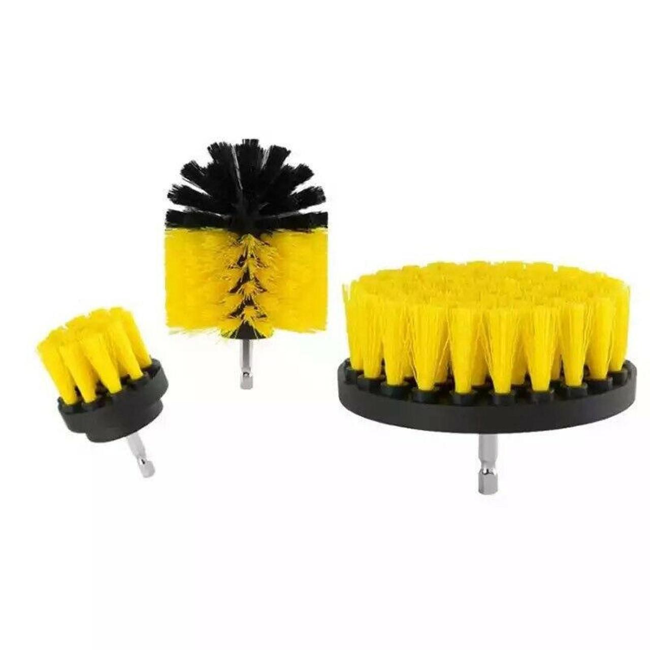 Drill Brushes Set 3Pcs Tile Grout Power Scrubber Cleaner Spin Tub Shower  Wall - Redstag Supplies