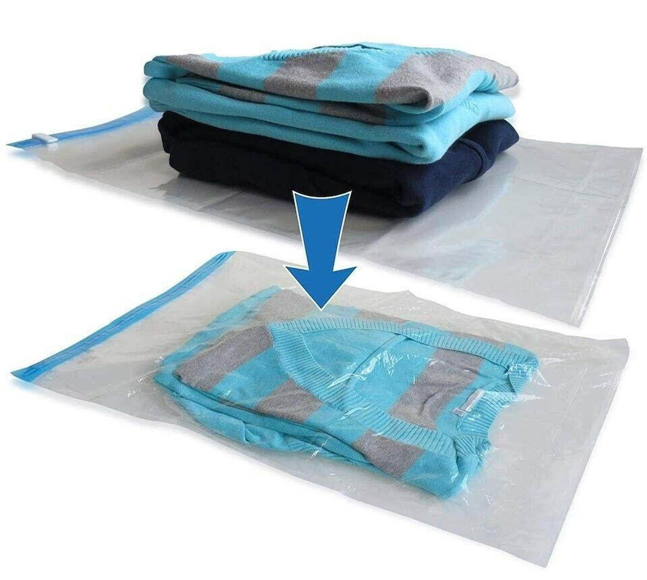 6 JUMBO XL Space Saver Extra Large Vacuum Seal Storage Bag ZIPLOCK