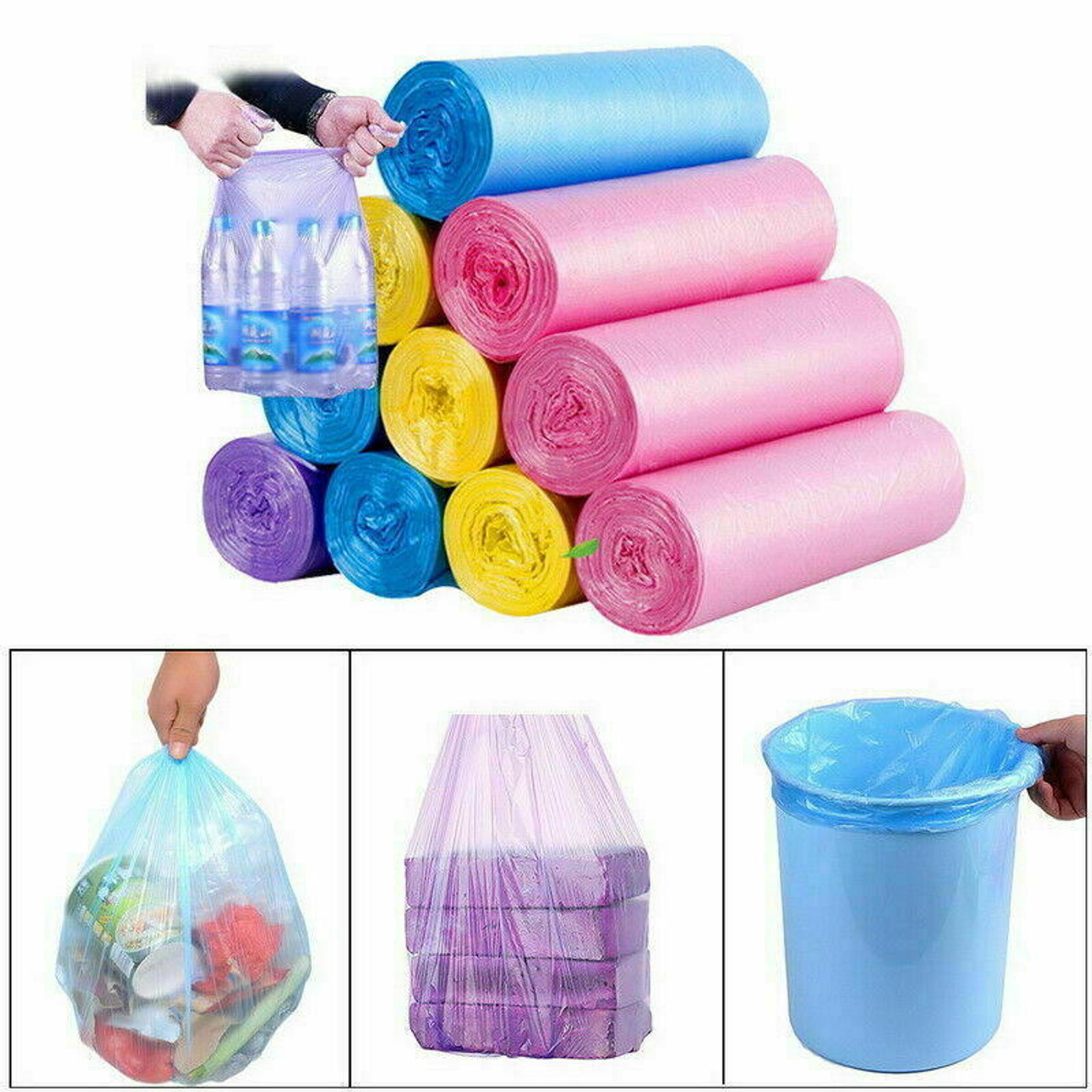 New Scented Garbage Trash Bags 4, 7, 8, or 13 Gallon - Rose Vanilla Lemon,  More - Redstag Supplies