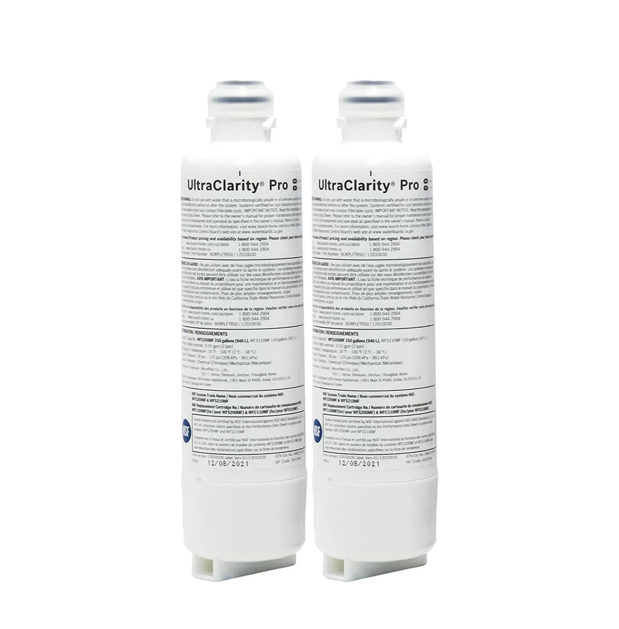 (2 Pack) Bosch UltraClarity Filter REPLFLTR10, BORPLFTR10