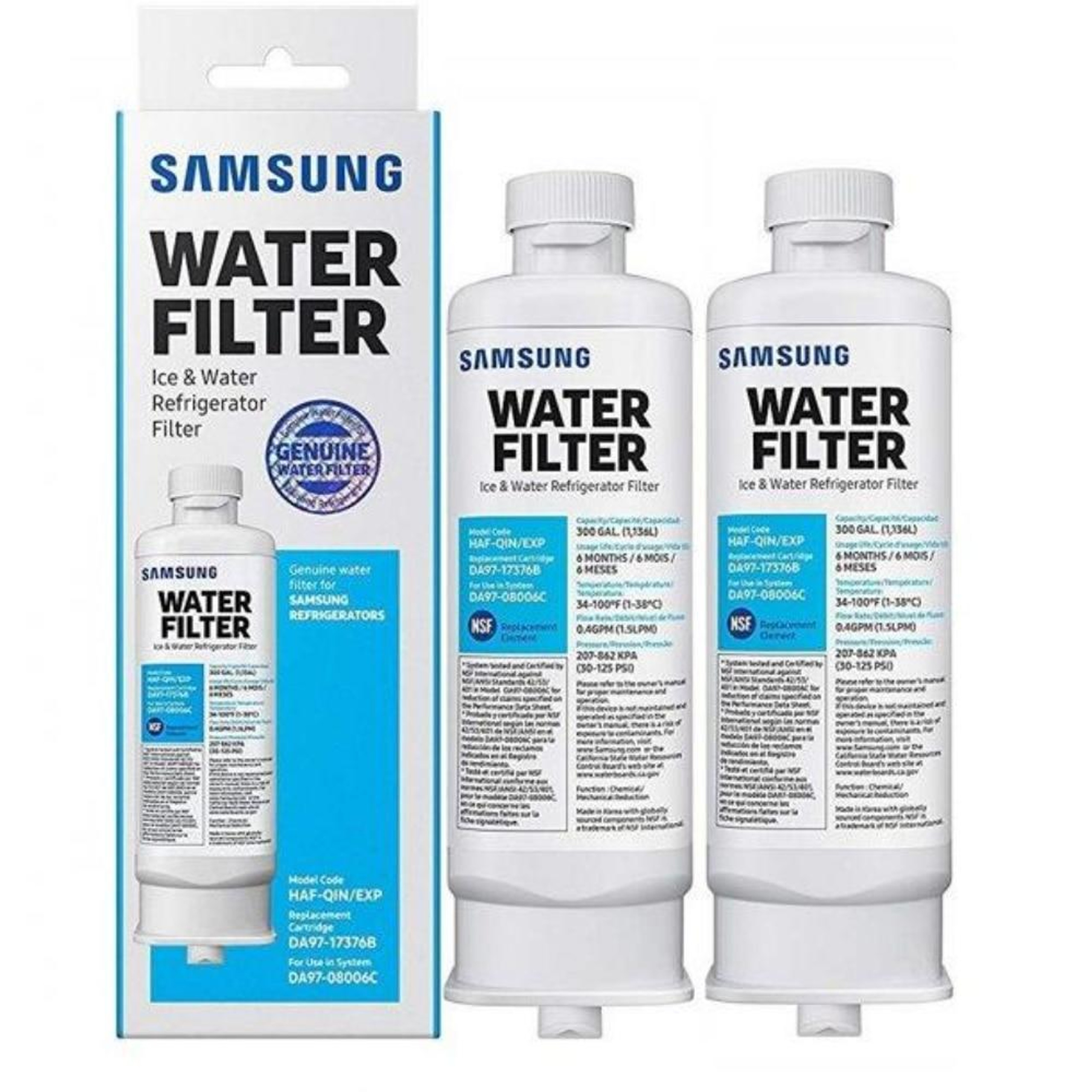 Samsung Water Filter DA2900020B, DA9717376B, DA2900003G
