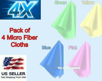 PACK OF 4 Microfiber Cleaning Cloth Towel for Phone Screens Lens Glasses