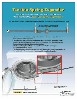 TSE1 Tension Spring Expander Tool Whirlpool Bellows Sensible Products TSE-1