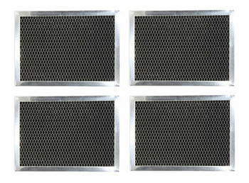 4-PACK Compatible With GE WB02X10733 JX81B Microwave Charcoal Carbon Filters