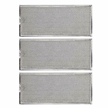 3 Pack 3x W10208631A Whirlpool Aluminum Mesh Microwave Oven Grease Filter
