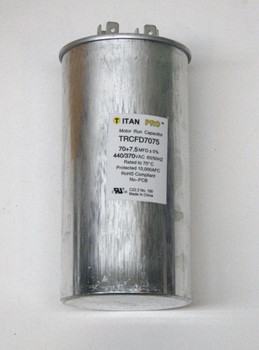 TitanPro TRCFD7075 HVAC Round Dual Motor Run Capacitor 70/7.5 MFD/UF440/370