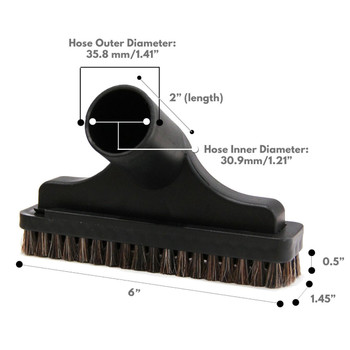 MaximalPower Vacuum Attachments Accessories Cleaning Kit Brushes for 1 1/4 Hose