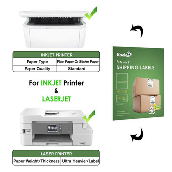 110 Sheets 220 Premium Half Sheet Shipping Labels 200 20 Self Adhesive 8.5x5.5