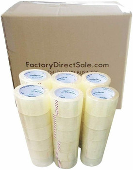 36 Rolls Full Box 2 60 Yards 180ft 2.7MIL Sealing Clear Packing Shipping Tape