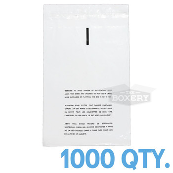1000 9x12 Self Seal Suffocation Warning Clear Poly Bags 1.5 mil Free Shipping