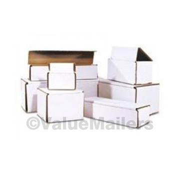 200 - 6x4x3 White Corrugated Shipping Mailer Packing Box Boxes 6 x 4 x 3