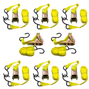 8 Yellow Jacket 13 Tie Down Ratchet Straps Tool Car Truck