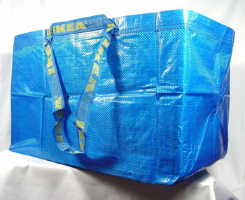 IKEA LARGE BLUE BAG Shopping Grocery Laundry Storage Tote Bags Strong FRAKTA