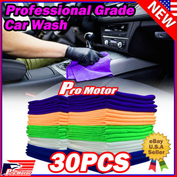 Microfiber Cleaning Cloth Rag Car Wash Polishing Detailing Kitchen Dusting Towel