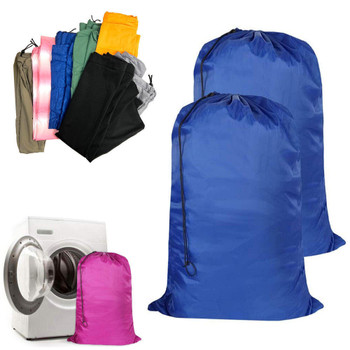 2 Pc Large Laundry Bag Heavy Duty Jumbo Washing Clothes Hamper Drawstring 28x36