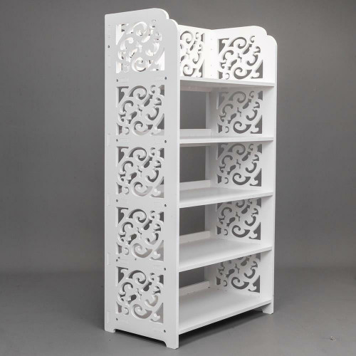 5 Tiers Storage Bookcase Organizer Standing Shoe Rack Shelf Cabinet