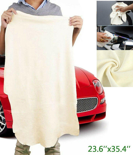 Natural Chamois Leather Car Drying Towel Shammy Cleaning Cloth Absorbent 6090cm