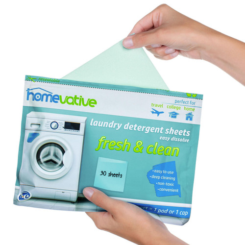 Homevative Laundry Detergent Sheets, Easy dissolve, 30 count