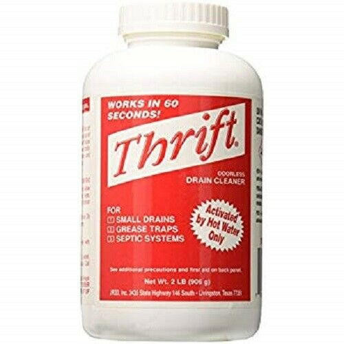 Thrift T-200 Alkaline Based Granular Drain Cleaner - 2 Pound 2 lb