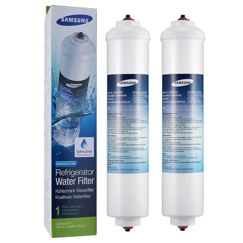 Samsung DA29-10105J HAFEX/EXP Inline Refrigerator Water Filter 2-Pack | External In-Line Filter for Samsung Compatible Refrigerators