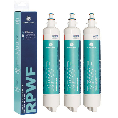 (3 Pack) GE RPWF Refrigerator Water Filter - without RFID Chip