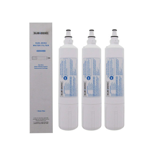 3 Pack Sub-Zero 4204490 9030868 Refrigerator Water Filter