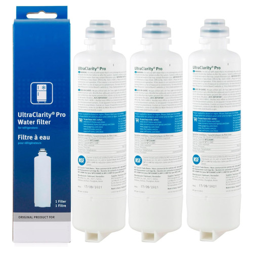 Bosch Refrigerator Water Filter Ultra Clarity Pro BORPLFTR55, REPLFLTR55, 11032531, 11025825, 12033030, 12028325 (3 Pack)