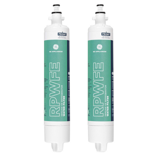 Genuine GE RPWFE Refrigerator Water Filter with RFID Chip 2 Pack | Replacement for GE Profile GFE26 GNE29 GYE22 GFD28 French Door Refrigerators