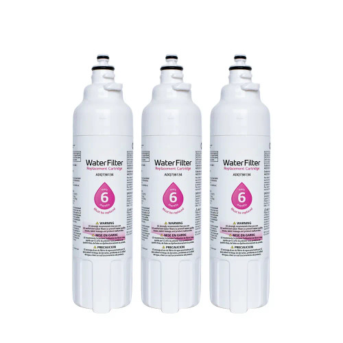 3 Pack LG LT800P ADQ73613401 Kenmore 46-9490 Water Filter