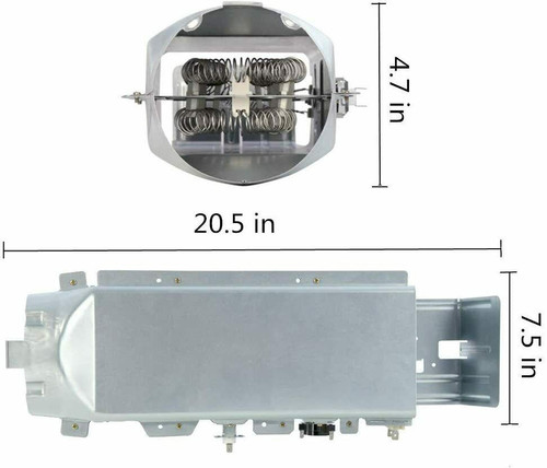 DC97-14486A Dryer Heating Element Duct Assembly Replace DC97-08891A Samsung