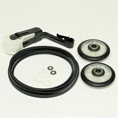 Whirlpool Replacement 4392065 Dryer Roller Kit with Pulley 691366 and Belt 341241.