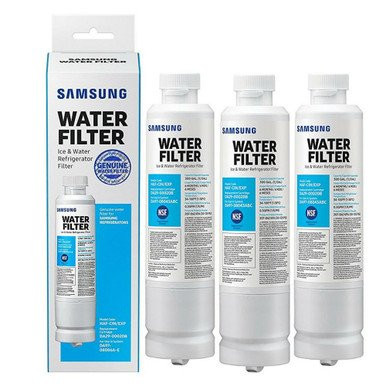 Samsung HAF-CIN/EXP replacement water filter 3-pack, white color, by Samsung, DA29-00020B model filters.