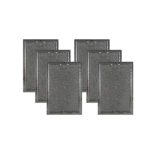 6 PACK Microwave Aluminum Grease Oven Range Filters 5
