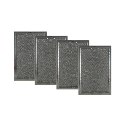 COMPATIBLE GE PS255242 ALUMINUM GREASE MICROWAVE FILTER REPLACEMENTS 4-PACK