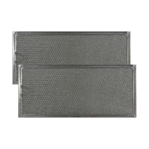 2 PACK COMPATIBLE WHIRLPOOL 8169758 ALUMINUM GREASE MESH MICROWAVE FILTERS