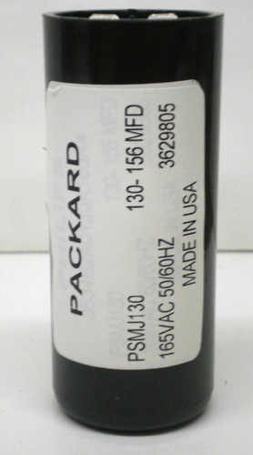 Packard PSMJ130 Motor Start Capacitor 130-156 MFD UF / 165 VAC