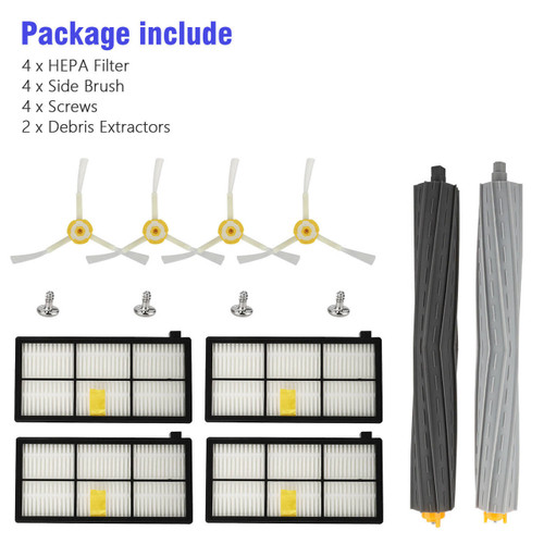 For iRobot Roomba Filters 800 and 900 Series Part Kit 880 890 980 960 Vacuum Brush