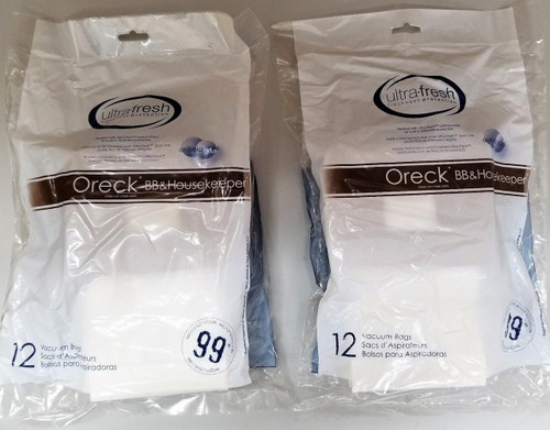 24 Pk Oreck XL Buster B BB Canister Vacuum Bags PKBB12DW Housekeeper Bag