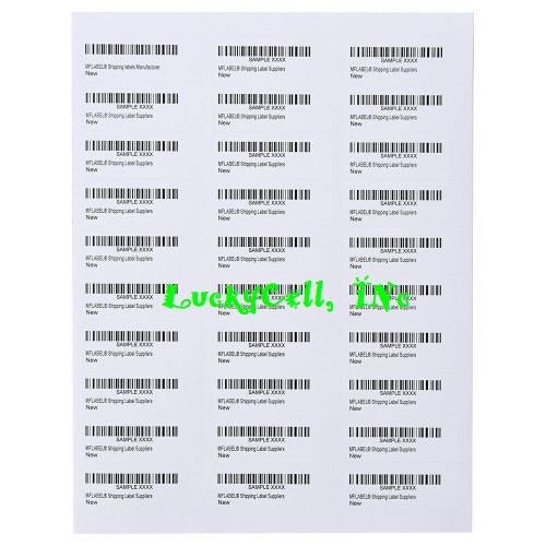 3000 Address Labels Amazon FBA Labels 30 Per Sheet 30UP 2.625x1 100 Sheets