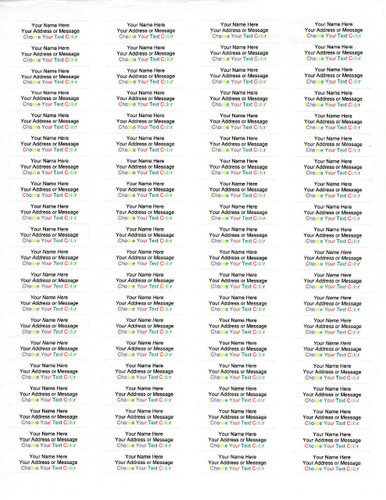 800 Personalized Small Return Address Labels - 1/2 x 1 3/4