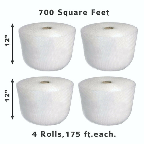 Bubble Cushioning Wrap 3/16 700 ft x 12 Perforated Every 12 Small Padding