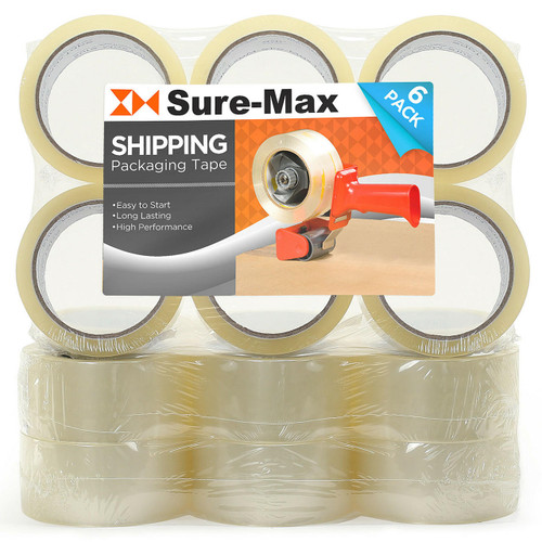 18 Rolls Carton Sealing Clear Packing Tape Box Shipping - 2 mil 2 x 55 Yards