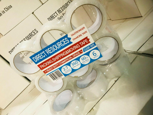 12 Pack Heavy Duty Packaging Tape, Packing Tape Designed For Moving Box